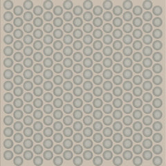 Shaw Tile Cardinal Mist Penny Round Glass Mosaic Wall Swatch