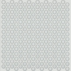 Shaw Tile Cardinal Ice Penny Round Glass Mosaic Wall Swatch