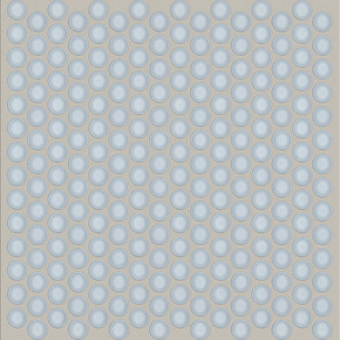Shaw Tile Cardinal Skylight Penny Round Glass Mosaic Wall Swatch