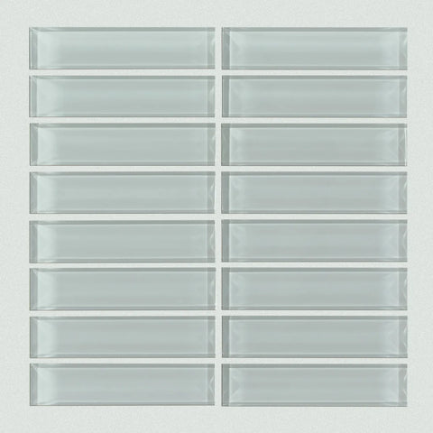 Shaw Tile Cardinal Shadow Stacked Glass Mosaic Wall Swatch