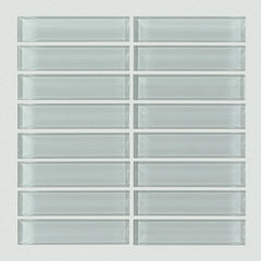 Shaw Tile Cardinal Shadow Stacked Glass Mosaic Wall Swatch