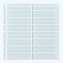 Shaw Tile Cardinal Skylight Stacked Glass Mosaic Wall Swatch