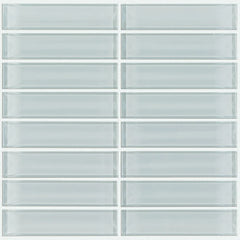 Shaw Tile Cardinal Cloud Stacked Glass Mosaic Wall Swatch