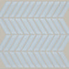 Shaw Tile Cardinal Skylight Chevron Glass Mosaic Wall Swatch