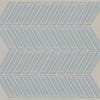 Shaw Tile Cardinal Cloud Chevron Glass Mosaic Wall Swatch