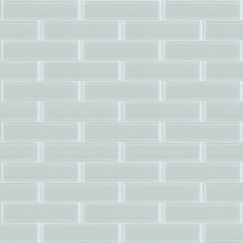 Shaw Tile Cardinal Mist 3x12 Glass Wall Swatch