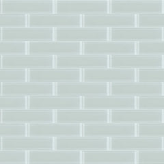 Shaw Tile Cardinal Mist 3x12 Glass Wall Swatch