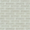 Shaw Tile Cardinal Mist 3x12 Artisan Glass Wall Swatch