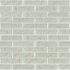 Shaw Tile Cardinal Mist 3x12 Artisan Glass Wall Swatch