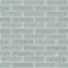 Shaw Tile Cardinal Shadow 3x12 Artisan Glass Wall Swatch