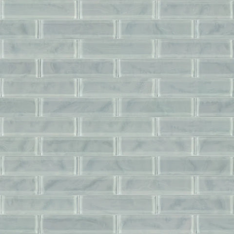 Shaw Tile Cardinal Shadow 3x12 Artisan Glass Wall Swatch