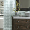 Shaw Tile Cardinal Cloud 3x12 Glass Wall Room Scene