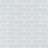 Shaw Tile Cardinal Ice 3x12 Artisan Glass Wall Swatch