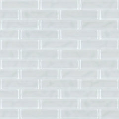 Shaw Tile Cardinal Ice 3x12 Artisan Glass Wall Swatch