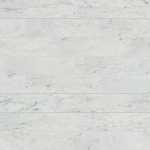 Shaw Tile Chateau Bianco Carrara 4x16 Swatch