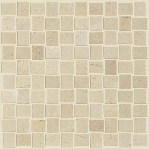 Shaw Tile Chateau Basket Weave Crema Marfil 12x12 Swatch