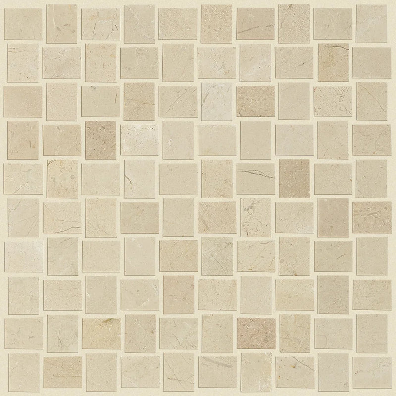 Shaw Tile Chateau Basket Weave Crema Marfil 12x12