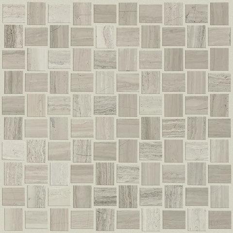 Shaw Tile Chateau Basket Weave Mosaic Rockwood 12x12 Swatch