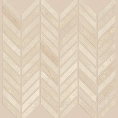 Shaw Tile Chateau Chevron Crema Marfil 12x12 Swatch
