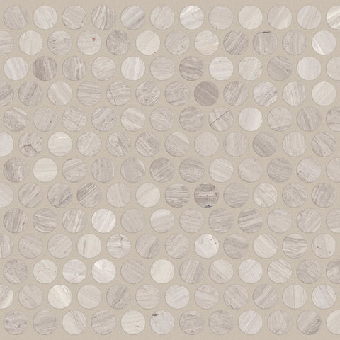 Shaw Tile Chateau Penny Round Mosaic Rockwood Swatch