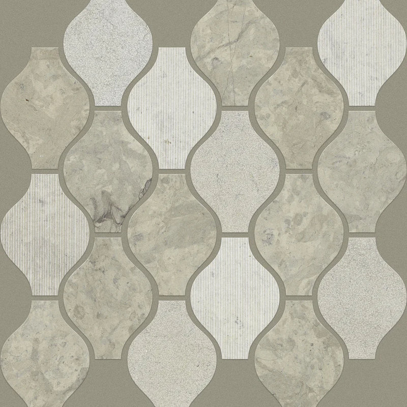 Shaw Tile Boca Thala Gray Stretch Hexagon Mosaic