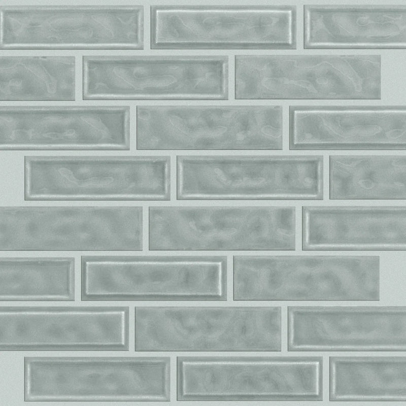 Shaw Tile Geoscapes Light Grey Linear Mosaic