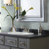 Shaw Tile Geoscapes Light Grey Linear Mosaic Room Scene