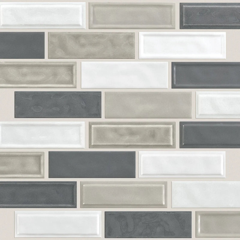 Shaw Tile Geoscapes Warm Blend Linear Mosaic