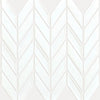 Shaw Tile Geoscapes White Chevron Swatch