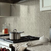 Shaw Tile Geoscapes Taupe Chevron Room Scene