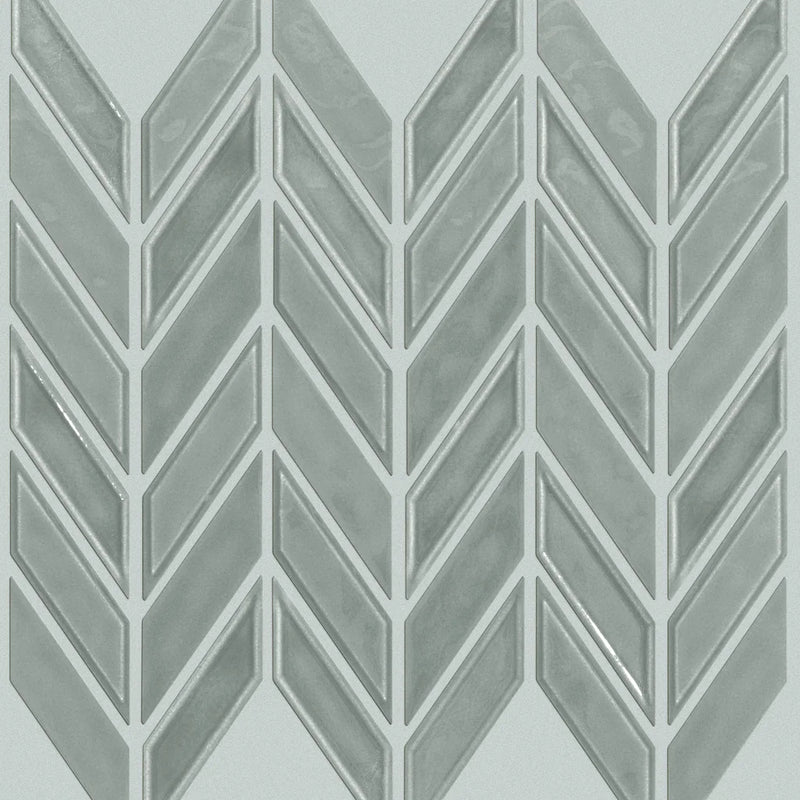 Shaw Tile Geoscapes Light Grey Chevron