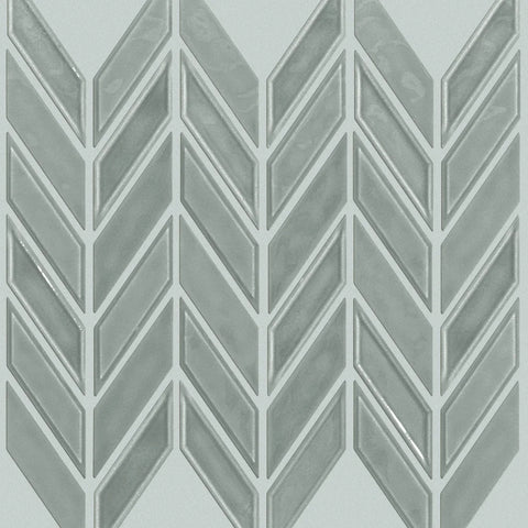 Shaw Tile Geoscapes Light Grey Chevron Swatch
