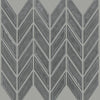 Shaw Tile Geoscapes Dark Grey Chevron Swatch