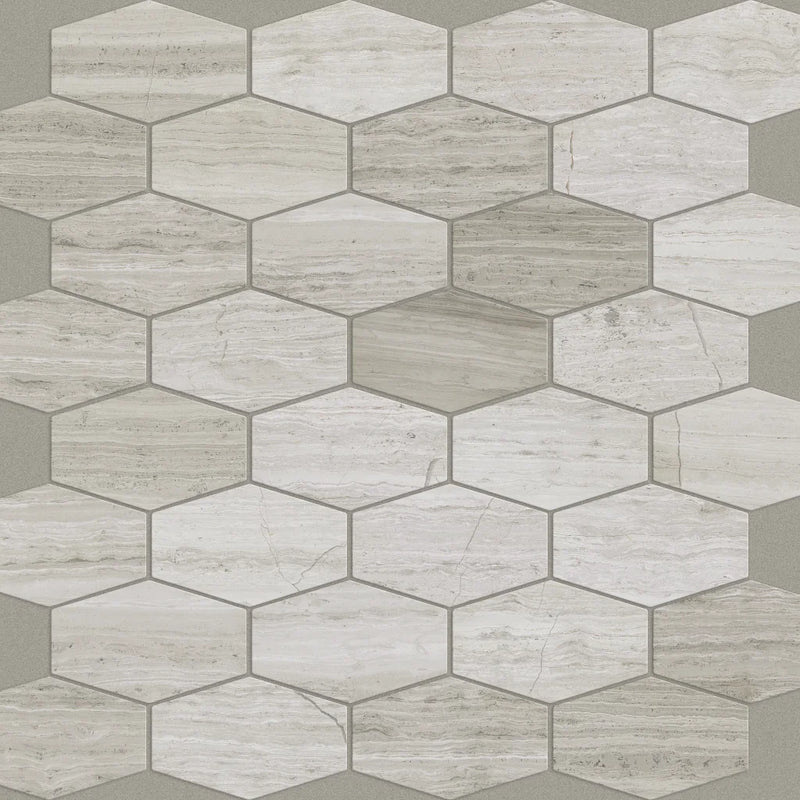 Shaw Tile Chateau Stretch Hexagon Rockwood