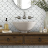 Shaw Tile Chateau Fan Mosaic Thassos Room Scene