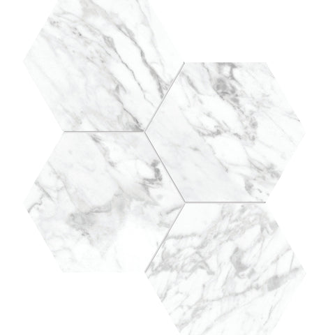 Tile Collection La Marca 6" Hexagon Statuarietto Tile Polished