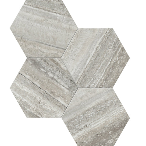 Tile Collection La Marca 6" Hexagon Travertino Instrata Tile Polished