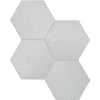 Tile Collection Teramoda 6x7 Hexagon Tile Silver Glossy