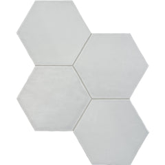 Tile Collection Teramoda 6x7 Hexagon Tile Silver Glossy