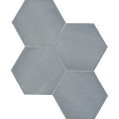 Tile Collection Teramoda 6x7 Hexagon Tile Sterling Glossy