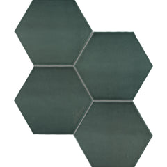 Tile Collection Teramoda 6x7 Hexagon Tile Emerald Glossy