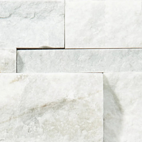 Shaw Tile Firestone Bianco Venatino Split Face Swatch