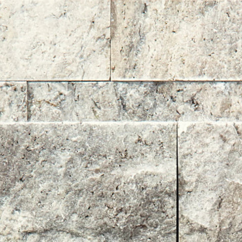 Shaw Tile Firestone Silver Ash Split Face Swatch