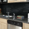 Shaw Tile Geoscapes Black Brick Room Scene