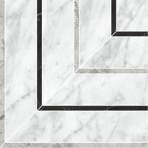 Tile Collection La Marca 8x8 Picco Mosaic Carrara Gioia Tile