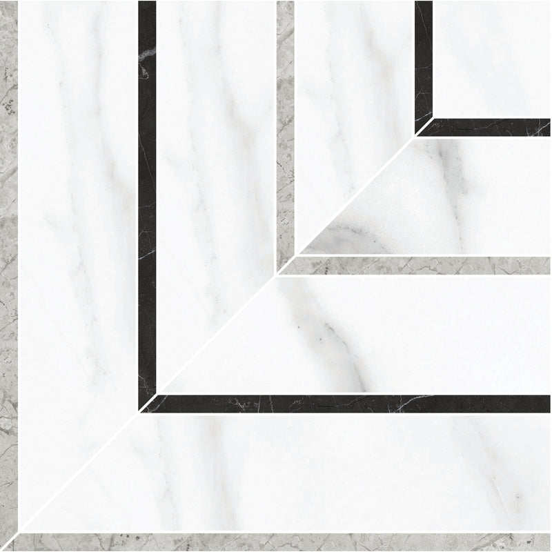 Tile Collection La Marca 8x8 Picco Mosaic Statuario Nuovo Tile