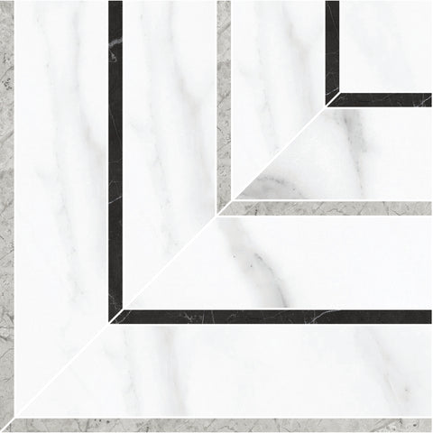 Tile Collection La Marca 8x8 Picco Mosaic Statuario Nuovo Tile