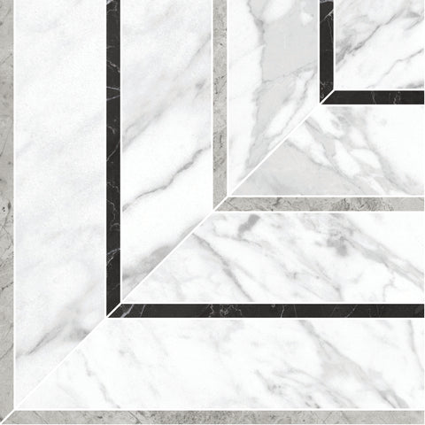 Tile Collection Marca 8x8 Picco Mosaic Statuarietto Tile Honed