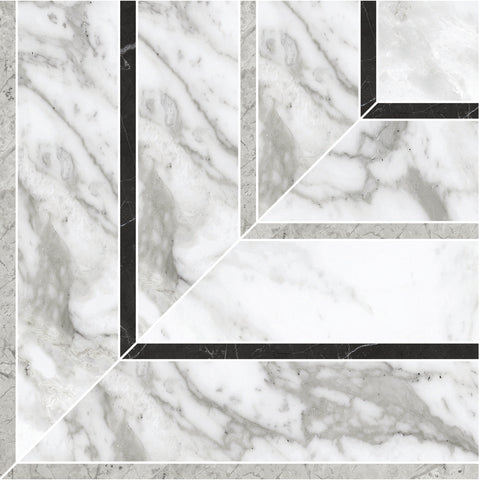 Tile Collection La Marca 8x8 Picco Mosaic Arabescato Tile