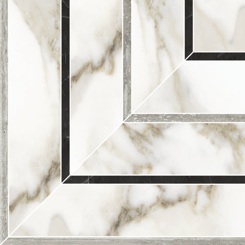 Tile Collection La Marca 8x8 Picco Mosaic Calacatta Paonazzo Tile